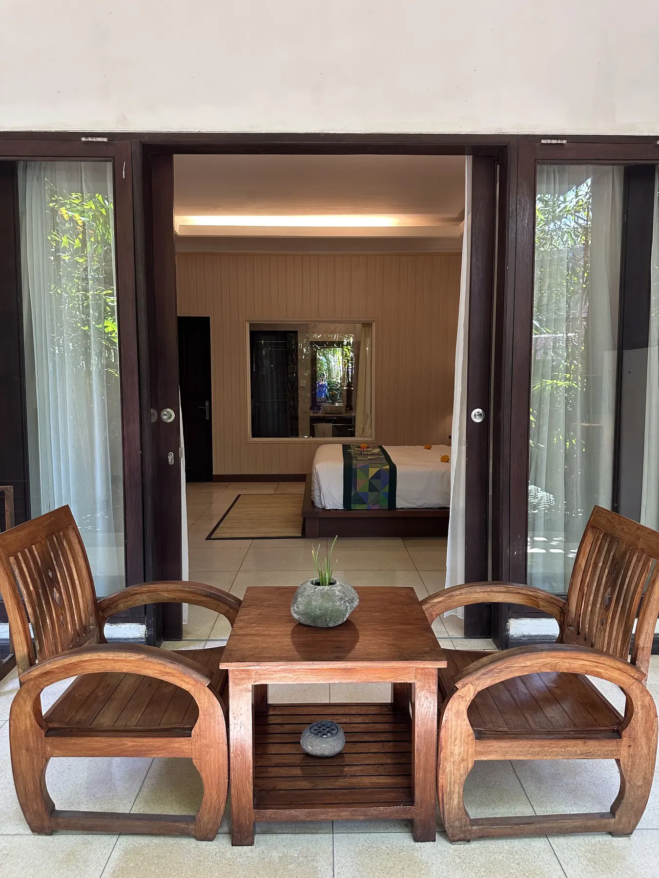Private furnished terrace leading into the Junior Suite